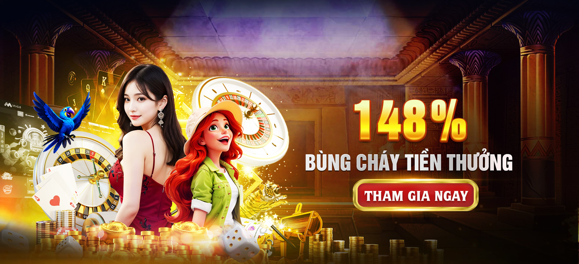 Hình ảnh quảng cáo của 68vn hiển thị nền tảng và các lợi ích
